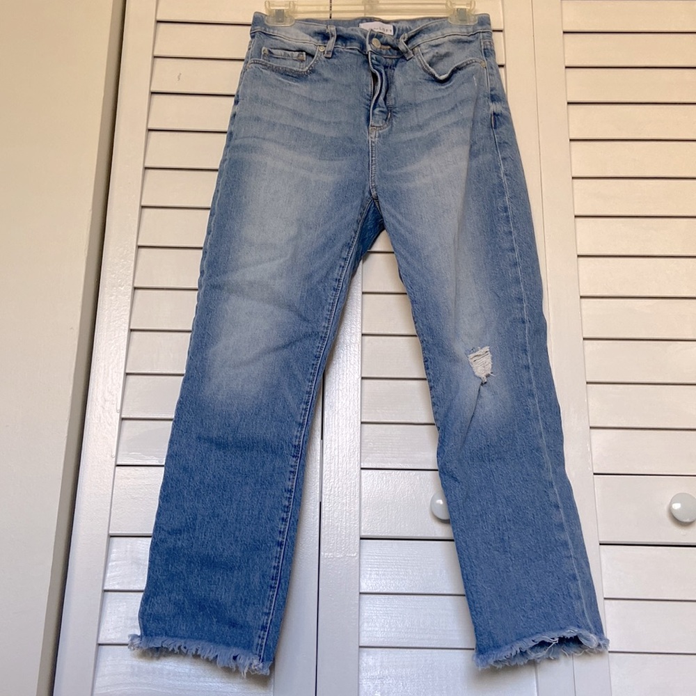 LOFT the straight crop jean